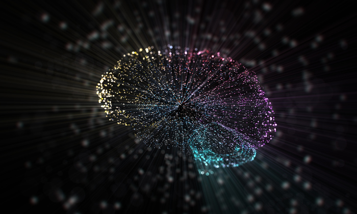 AI represented as a digital brain